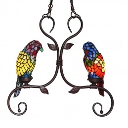 Pendente de vitral Parrot...